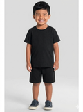 Conjunto camiseta e bermuda preto